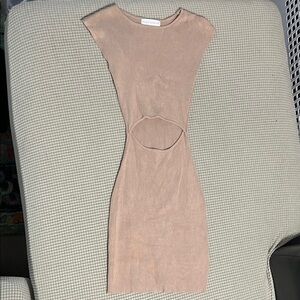 House of Harlow 1960 Nude Cutout Dress